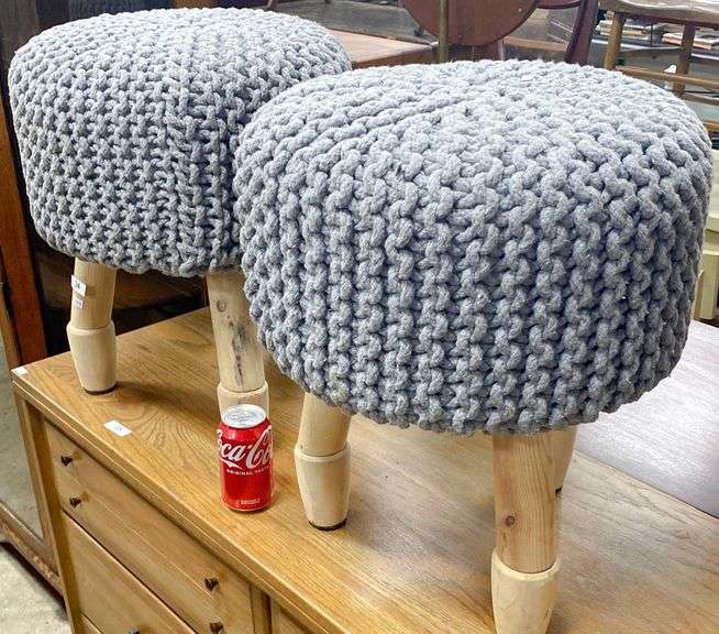 Pair Modern Ottomans