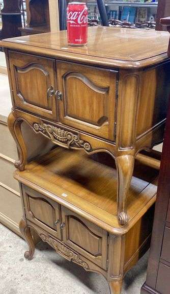 Pair French Provincial Style Nightstands