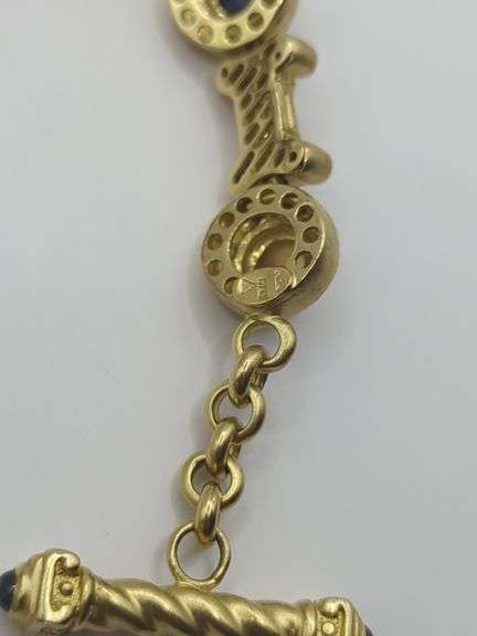 14Kt Gold Etruscan Style Bracelet 36.7G