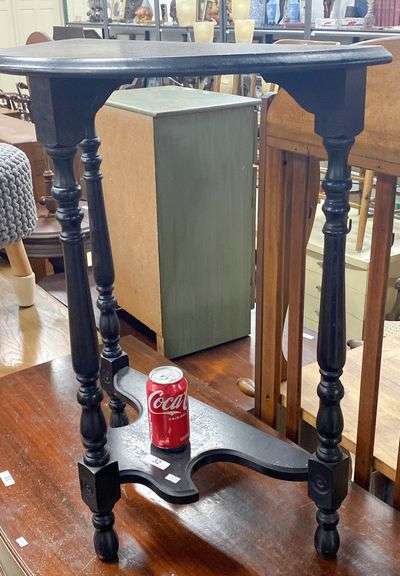 Depression Era Demilune End Table