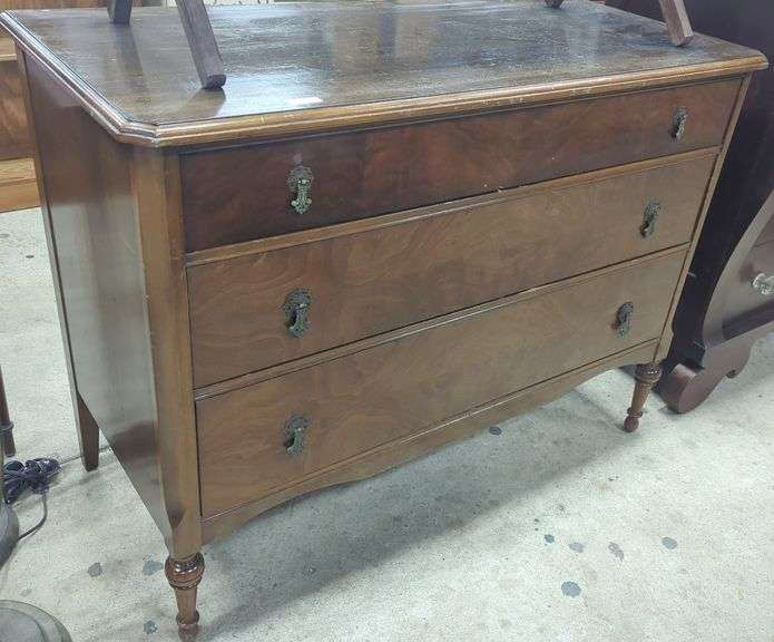 Depression Era Dresser, Scratches And Missing Mirror