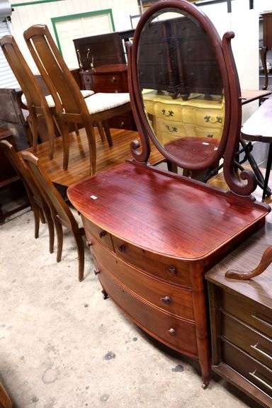 Antique Mahogany Dresser with Mirror