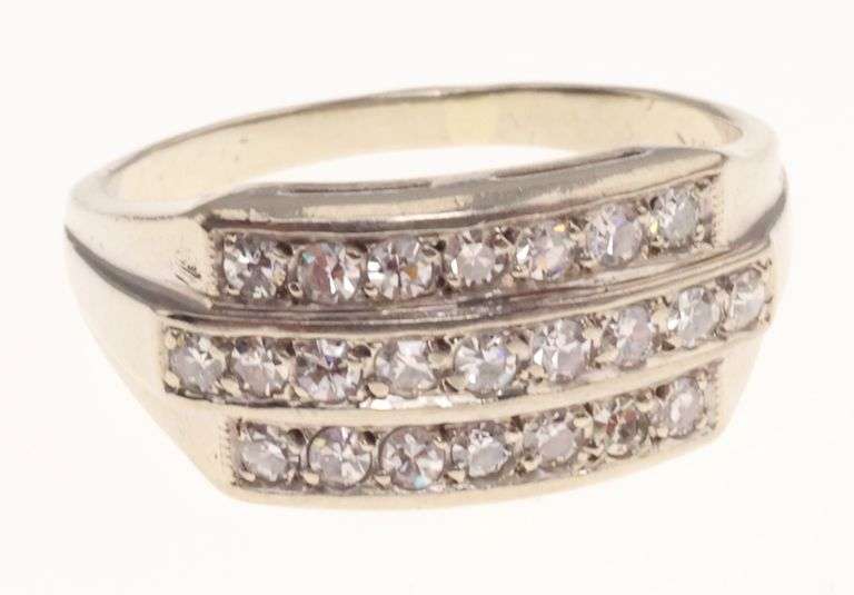 14k Gold Multi Diamond Ring 4.1g - Dixon's Auction at Crumpton