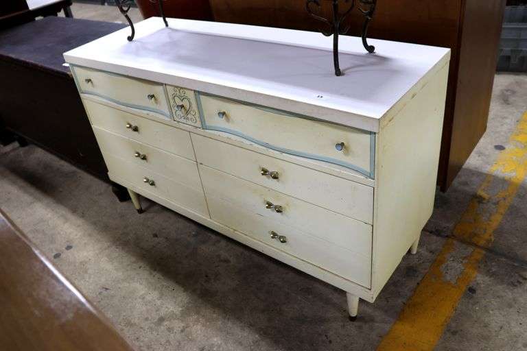 MCM Double Dresser with Laminate Top, Wear