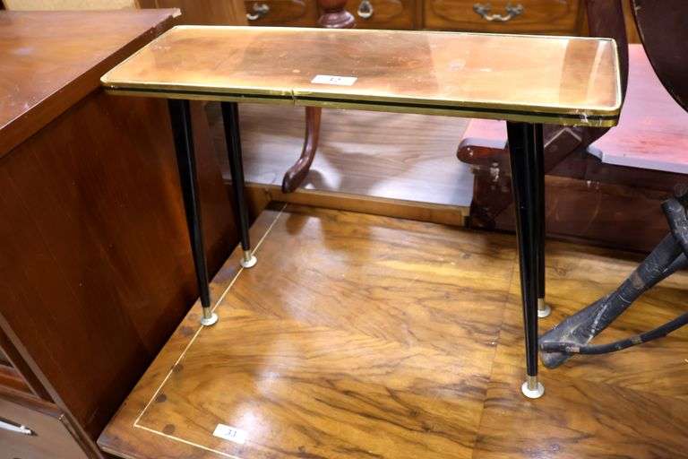 MCM Cocktail Table with Copper Top