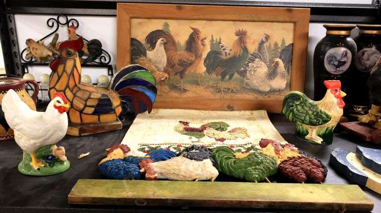 Rooster Collection Collection of Rooster & Chicken Decor - Dixon's Auction at Crumpton
