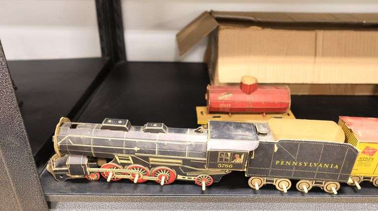 Vintage Toy Cardboard Train Set - Dixon's Auction at Crumpton