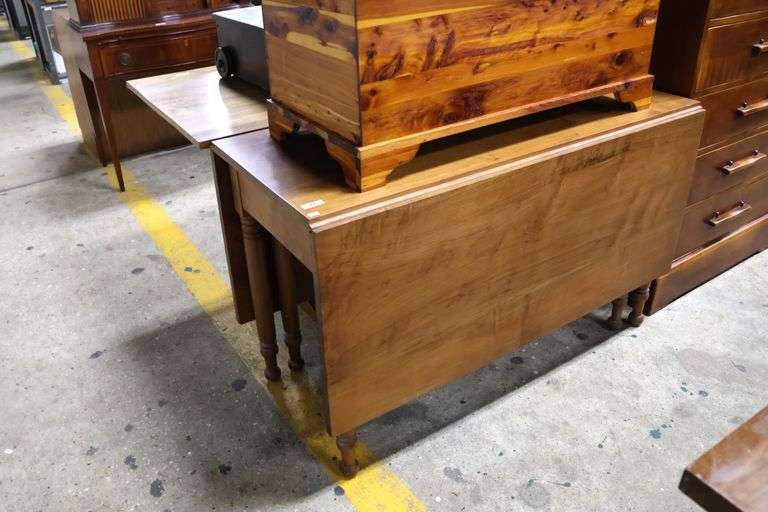 Sheraton Walnut Farmhouse Drop Leaf Table