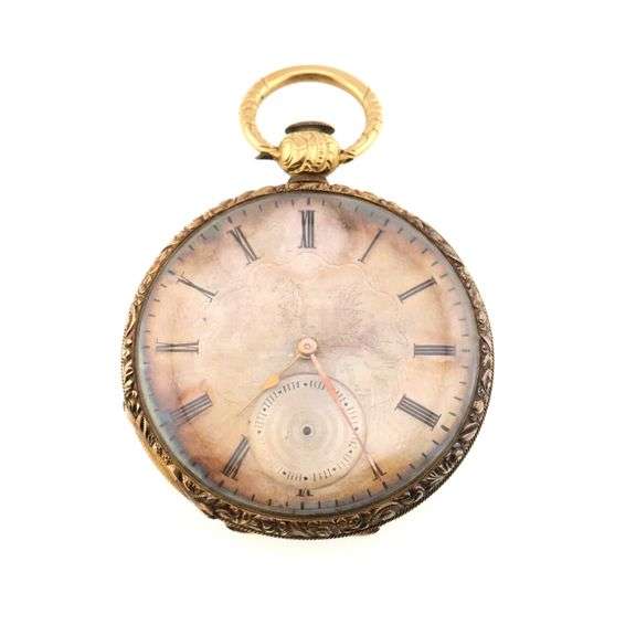 18k Breguet Key Wind Anchor Escapement Nu# 2650 Pocket Watch 51.4g Total Weight