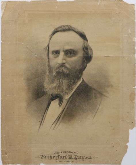 Rutherford B. Hayes For President U.S. Political Campaign Broadside