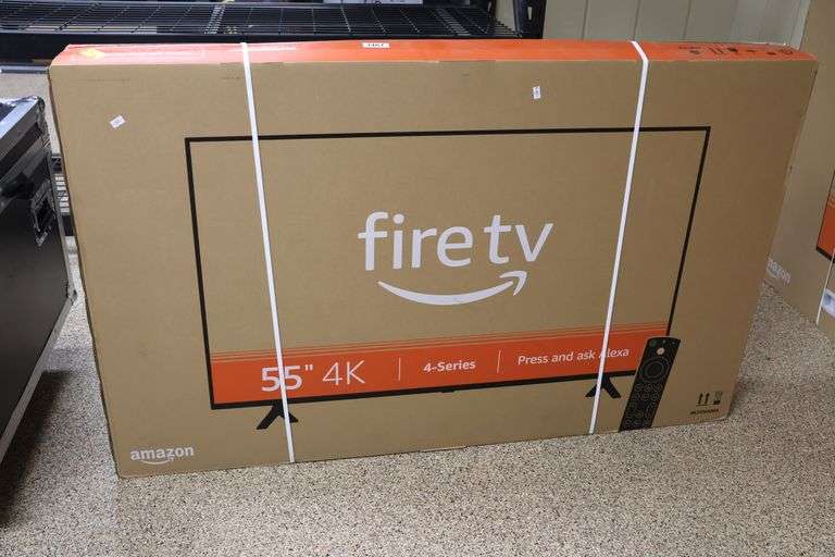 New (Guaranteed): Fire TV 55" 4k 4-Series TV - Dixon's Auction at Crumpton