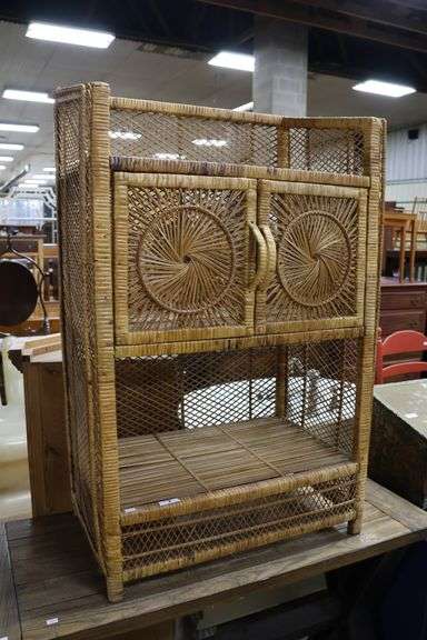 MCM Boho Wicker Cabinet, Minor Losses