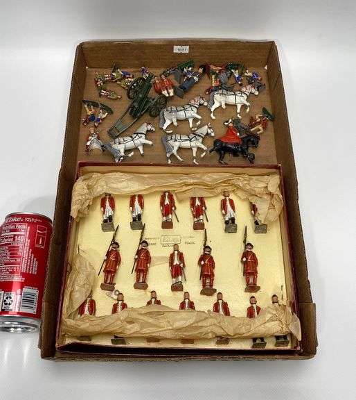 Antique Lead Toy Soldiers Including Boxed Britain Set Dixon's Auction