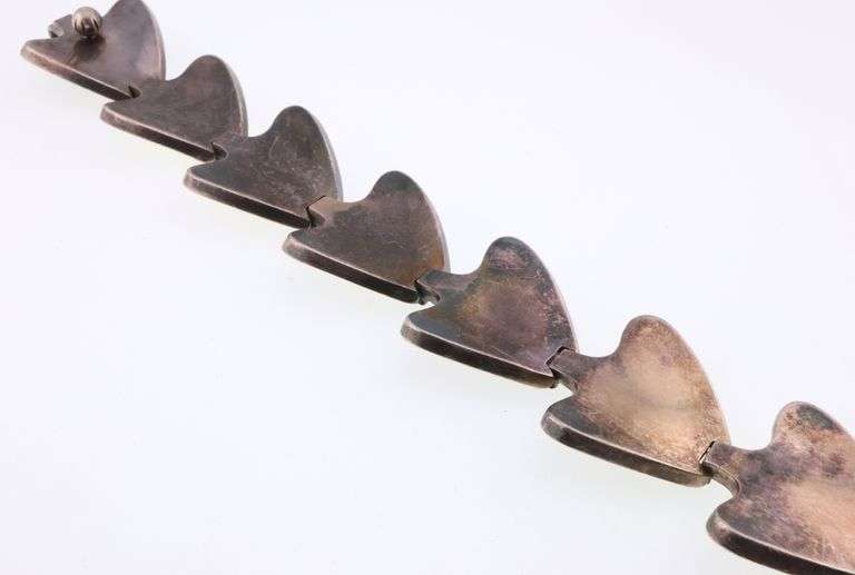 Bent Knudsen, Denmark; Modernist Sterling Silver Bracelet
