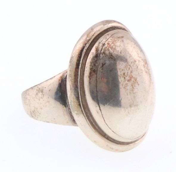 Georg Jensen, Denmark; Modernist Sterling Silver Ring