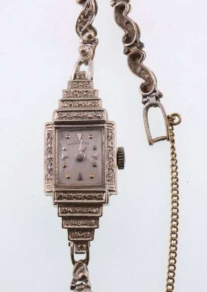 14k Gold Hamilton Diamond Ladies Watch 17.8g