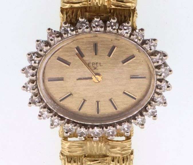 18k Gold Ebel 0.60 ct Diamond Watch 46.6g