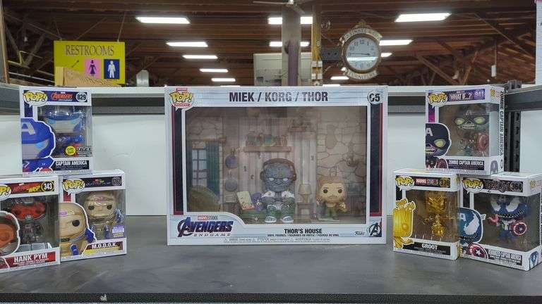 Lot of Pop Comic Action Figures in Boxes - Dixon's Auction at Crumpton