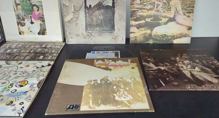 Lot of Vintage Led Zeppelin Records - Dixon's Auction at Crumpton