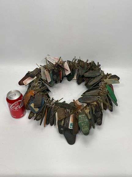 Rack Full of Vintage Hotel Room Keys-Dirty & Soiled - Dixon's Auction ...