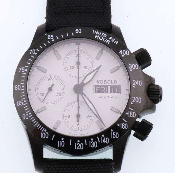 Kobold Men's Chronograph with Valjoux 7750 Movement with Box & Accessories