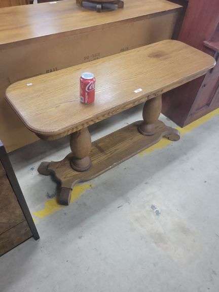 Vintage Oak Console Table
