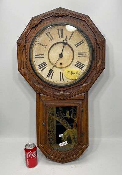 Antique Gilbert Regulator Clock-Missing 2 Pieces of Trim - Dixon's ...