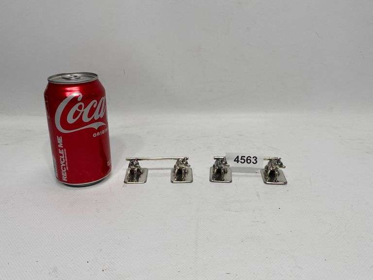 Pair Antique Rogers & Bro Silver-Plated Fox Knife Rests - Dixon's ...