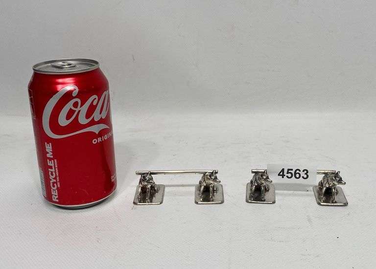 Pair Antique Rogers & Bro Silver-Plated Fox Knife Rests - Dixon's ...