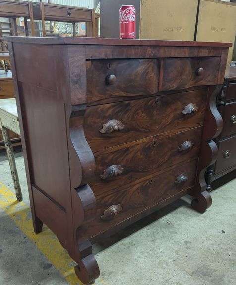 Empire Mixed Woods Chest, Veneer Chips