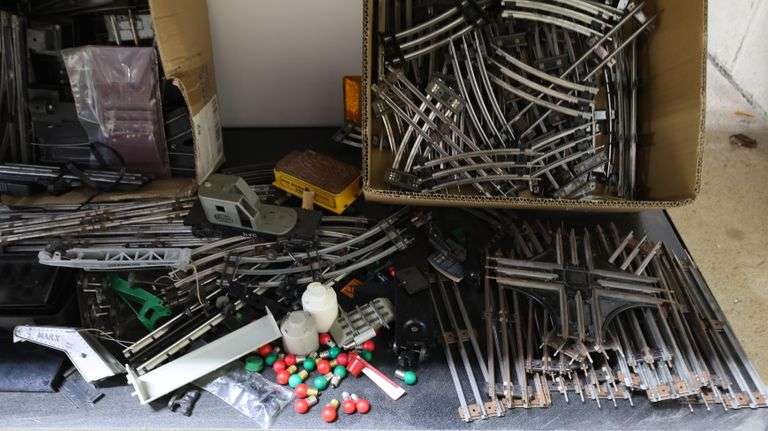 Collection of Vintage Model Railroad Train Track, Parts Etc.
