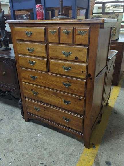 Pilgrim House Farmhouse Pine Dresser, Pulls Mismatched