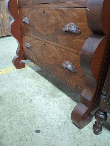 Empire Mixed Woods Chest, Veneer Chips
