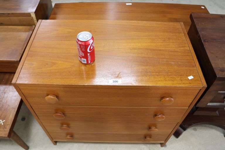 Danish MCM Teak Nightstand, As-Is