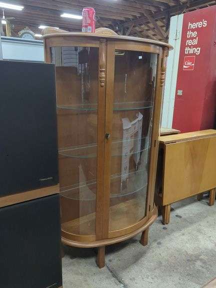 *NO STORAGE* Modern Oak China Closet