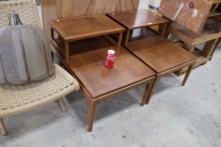 Pair Lane MCM Walnut End Tables