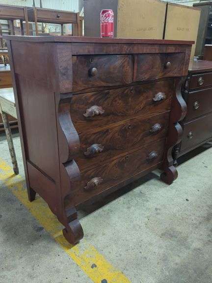 Empire Mixed Woods Chest, Veneer Chips