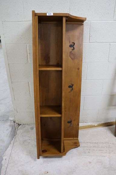 Modern Farmhouse Pine Mudroom Shelf