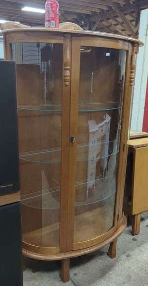 *NO STORAGE* Modern Oak China Closet