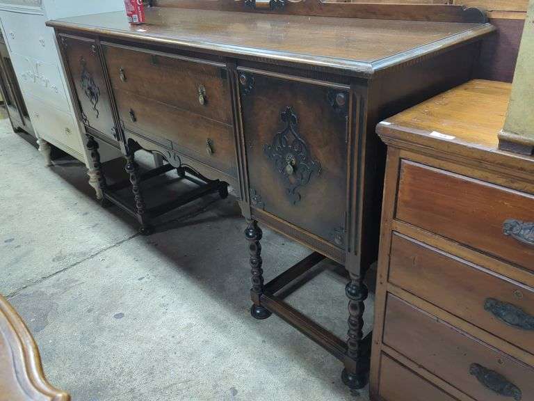 Depression Era Walnut Sideboard
