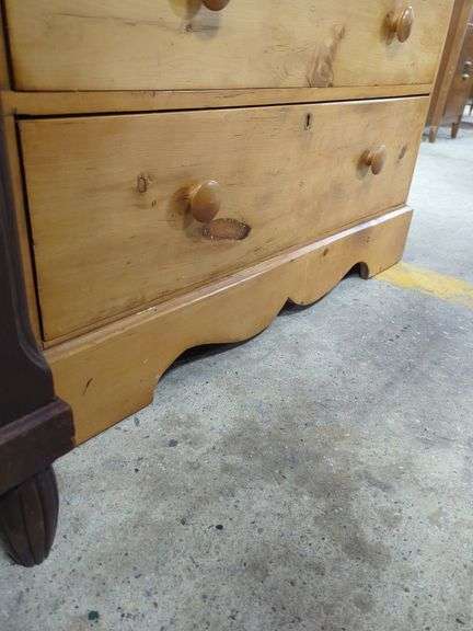 Antique English Waxed Pine Chest
