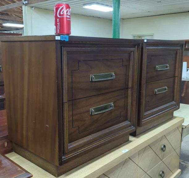 Dixie MCM Walnut Nightstands