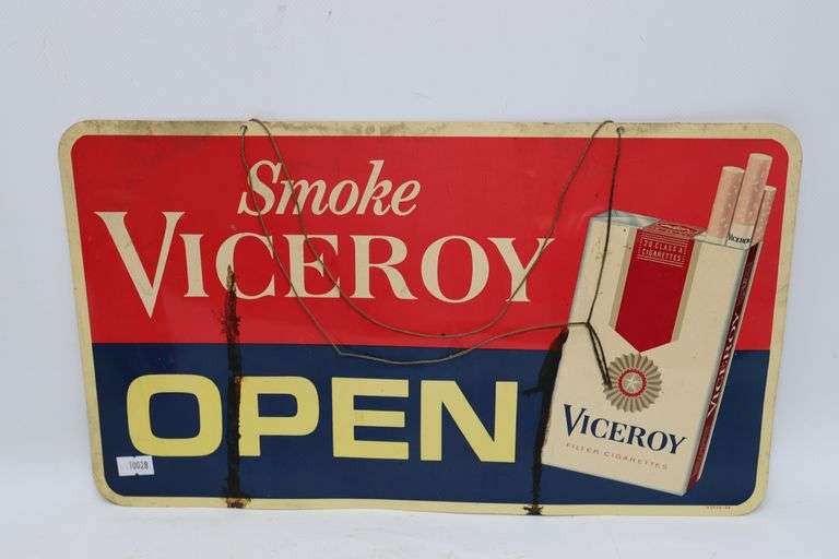 Vintage Viceroy Open Sign - Dixon's Auction at Crumpton
