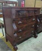 Empire Mixed Woods Chest, Veneer Chips