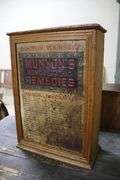 Antique Munyon's Homeopathic Remedies Advertising Cabinet