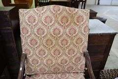 French Provincial Carved Walnut Armchair