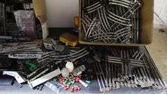 Collection of Vintage Model Railroad Train Track, Parts Etc.