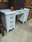 French Provincial Style Kneehole Desk, Damage to Top