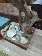 MCM Beachcombing Themed Lamp, Some Loose Pieces