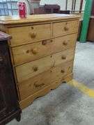 Antique English Waxed Pine Chest